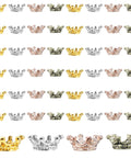 50 Pack Mini Crown Charms For DIY Jewelry Making, dope mixed color vintage 3D alloy king crowns with large hole, ideal spacer beads