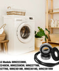 Heavy Duty Front Load Washer Tub Bearing And Seal Kit Replacement For Lg And Kenmore Rigs, featuring steel gaskets and bearings.