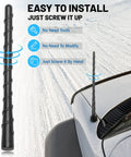 7 Inch Car Radio Aerial Mast Replacement Fits Jeep Grand Cherokee Liberty Cherokee Trailhawk Latitude 2011 2012 2013 2014 2018 2022 Renegade Compass 4x4 FM AM Aerial Antenna Mast shown installed on car