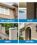 SP7004 Stucco Sealer Clear Natural Finish Deep Penetrating Water Based Silane Siloxane Sealant For Unpainted Stucco on walls, pillars, and chimneys