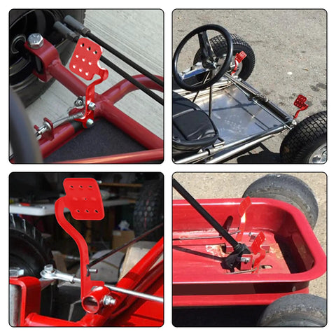 Go Kart Pedal Kit With 71 Inch Throttle Cable And Brake Pedal For Predator 212cc 196cc 6.5hp Azusa Fun Kart showcase