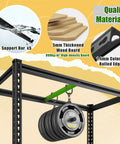 Two Pack Heavy Duty Garage Shelves Adjustable And Wobble Free Storage Racks For Garage Organization Durable Steel Shelving Units That Fit Tight Corners And Open Floor Space, black steel rack with support bar