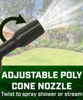 One Gallon Workhorse All Purpose Lawn And Garden Poly Tank Sprayer With Ergonomic Pump Handle Adjustable Cone Nozzle spraying lawn