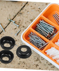 20 Piece Bicycle Axle Washer Kit With Steel Bowl Gaskets And Seal Fittings for Mountain Bike Front and Rear Repair