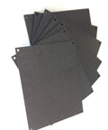 ABS Back Panel For 14 X 12 Inch Centurion Heartland And Freedom Series Enclosures, black textured panels in a fan arrangement