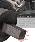 Anvil Mandrel Forming Cone for 1 Inch Hardy Hole shown with measurements and use for precise metal shaping in forge or vise work.