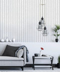 Interior with Black And White Peel And Stick Wallpaper With Herringbone Geometric Pattern For Bathrooms And Backsplashes Removable Self Adhesive Contact Paper 17.7 By 236.2 Inches 29.06 Sq Ft Easy Install Dope Look