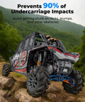 Rear Radius Arms For Polaris RZR XP 1000 2014 To 2023 Beefed Up Ground Clearance And Smoother Off Road Ride Heavy Duty Rear Suspension Arms Improve Obstacle Clearance And Undercarriage Protection on blue UTV