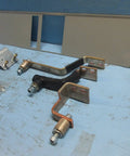 PRL4 Panelboard Connector Kit For Single Mounted Breakers KD KDB HKD KDC with metal brackets and screws on blue surface
