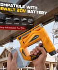 Slick Cordless Brad Nailer And T50 Stapler Compatible With Dewalt 20V Battery for easy use in home DIY projects.