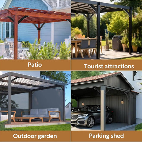 Heavy Duty 8 Piece 45 Degree Connector Brace Kit For Inside Joints, Angled Corner Braces To Stop Sway And Keep Gazebos, Decks, Porches, Pergolas, Log Cabins Rock Solid Wood Frame Constructions