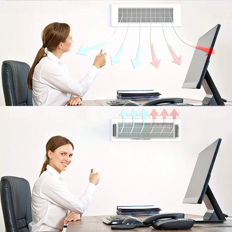 Sidewall vent with Adjustable Magnetic Heat And Air Deflector For Vents Sidewall And Ceiling Registers Extends From 10 To 16 Inches