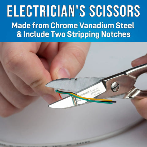 TK 400 3 Piece Splicer Kit With Splicing Knife Electrician Scissors Chrome Vanadium Steel with two stripping notches