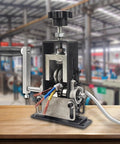 Manual Wire Stripping Machine For Copper And Aluminum Wires with Hand Crank or Drill Compatibility on workbench