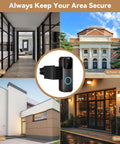 Heavy Duty Full Metal Anti Theft Video Doorbell Mount For First Generation Doorbells in apartment rental, dorm, condo, business.