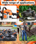 Various gas engines including chainsaw, lawn mower, and trimmer utilizing 2 Pack Recoil Starter Rope And Handle Set For Gas Engines Replacement Pull Cord With Durable Nylon Rope And Hard Plastic Handle Fits Lawn Mower Chainsaw And Generator For Easy Start And Reliable Pull