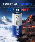 High Capacity Cr123A 3V Lithium Battery 6 Pack Heavy Duty Non Rechargeable Cells Offer Pure Bang For Your Buck And Serious Power For Smoke Alarms Tactical Flashlights Smart Security Sensors And Home Automation Running Flawless Daily on snow and volcanic background.