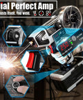 2 in 1 Handheld MIG and Stick Welder Workhorse Portable 250A Flux Core Gasless Welder 110V IGBT Inverter MMA Arc Gun LCD Display