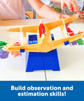 Primary Bucket Balance Teaching Scale For Kids Hands On STEM Learning Tool with removable buckets in use