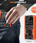Handheld 3 In 1 Oscilloscope Multimeter And Waveform Generator With 12MHz Bandwidth 50MSaPerS Sampling USB Lab Scope Kit shown in pocket