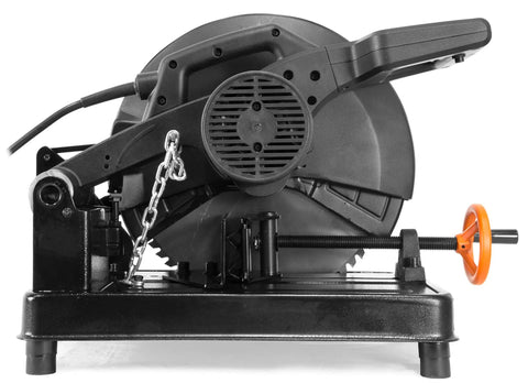 15 Amp 14 Inch Multi Material Cut Off Chop Saw With Carbide Tipped Blade For Cutting Ferrous And Nonferrous Metals close-up