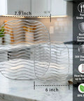 Solid Heavy Duty Two Piece Stainless Steel Crisper Rack Compatible With Ninja Crispi Air Fryer FN101 And AS101, 7.9 and 6 inch sizes.