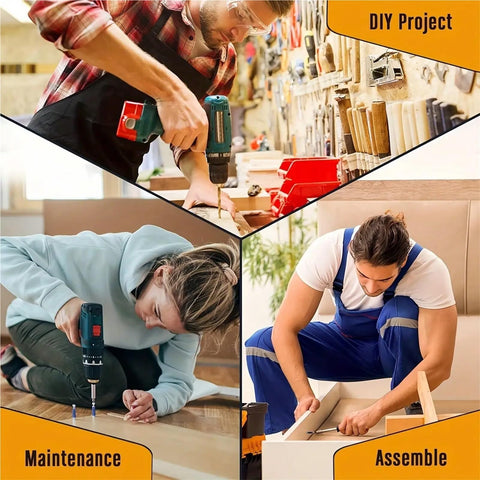 Three In One Furniture Fastener Set for Rock Solid Joints in DIY, maintenance, and assembly with heavy-duty cam locks and steel build.