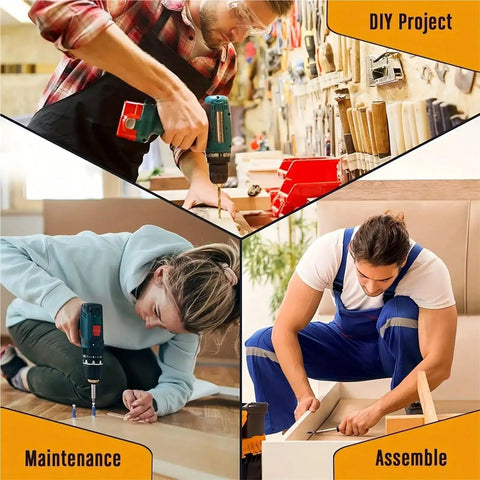 Heavy Duty 3 In 1 Cam Screw Hardware Set Quick Mount Fasteners With Smooth Finish For Rock Solid Furniture Assembly And Repair Including Dressers Shelves Tables And Cabinets Pack Of 200 in DIY project, maintenance, and assembly.