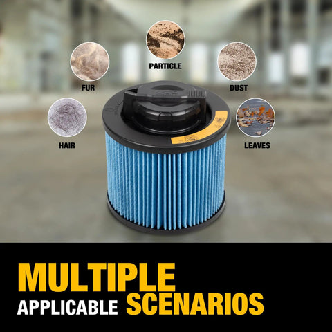 High Efficiency Vacuum Filter Replacement For 4 To 5 Gallon Wet Dry Shop Vacs Compatible With DXV04T with filtration scenarios