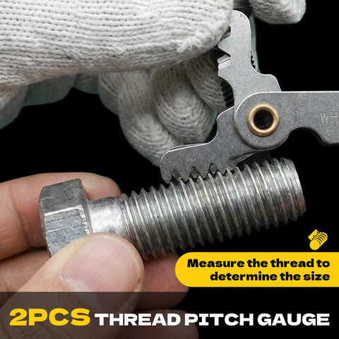 61 Piece Thread Restorer Kit Rethread Set With Taps Dies Thread Files And Pitch Gauges UNC UNF Metric for measuring bolt threads