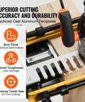 Professional Dovetail Jig 12 Inch Width With Router Bit Half Blind Template Dead Nuts Alignment For Mortise Tenon Woodshop showing cutting accuracy details.