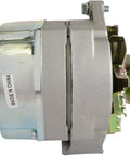Side view of One Wire 12V Marine Alternator, 42 Amp Replacement For OMC Mercruiser Inboard Engines with CW Rotation and V1 Pulley