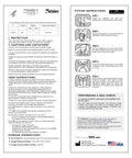 Instruction manual for NIOSH Approved N95 Respirator Mask Black 50 Pack Made In USA With Overhead Head Straps For A Tight Seal And 95 Percent Filtration