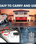 MultiCode Gate Opener Remote Compatible With 300MHz 3089 308911 MCS308911 3060 3070, shown in use for garage access
