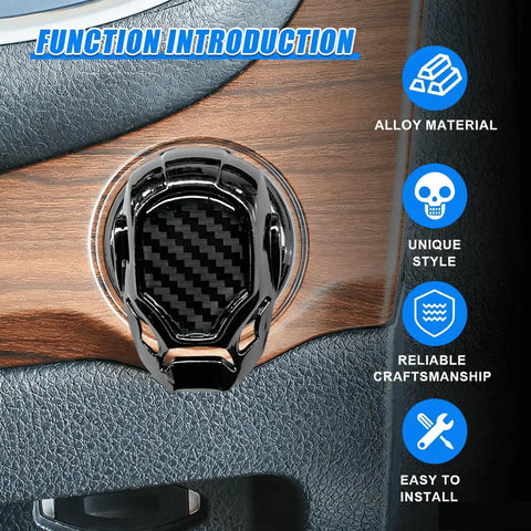 Dope Car Engine Start Button Cover Made From Zinc Alloy Anti Scratch Shield Universal Push Start Ignition Button Protector