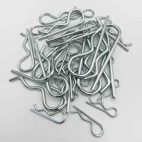 Heavy Duty Cotter Pin Assortment Kit With 30 Zinc Plated Hairpin Fasteners In Sizes M1.6 To M3.5 For Hitch Pin Lock Systems