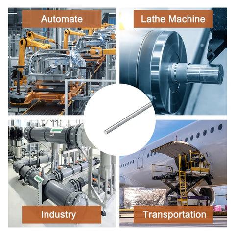 Ten Round Aluminum Rods Two Millimeters In Diameter And Twelve Inches Long 6063 Aluminum Bar Stock For Lathe Projects Industry Construction And DIY Crafts Durable Corrosion Resistant Shop Grade; shown in lathe, automation, industry, transportation.