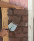 Philadelphia Style Brick Trowel With DuraSoft Handle For Brickwork Blockwork And Stonework, 11 X 5 And A Half Inch in use