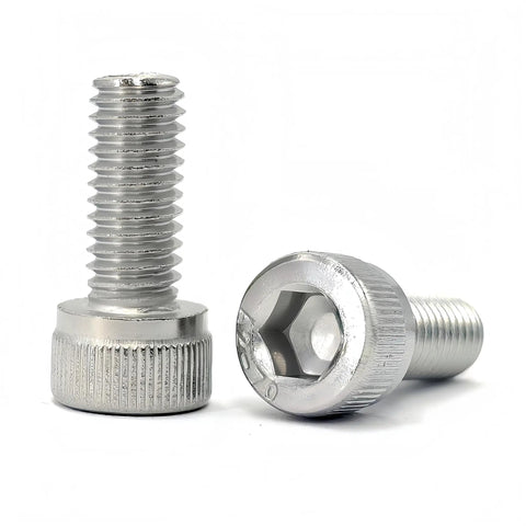 Top Shelf M6 X 14mm Socket Head Cap Screws Stainless Steel 18-8 304 Allen Drive, full thread fasteners with hex drive.