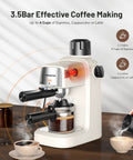 Level Up Your Daily Coffee Grind With This Top Shelf Compact Espresso Machine Boasting Quick Milk Frother And Rapid Preheat Cycle For Rich Lattes And Smooth Cappuccinos At Home.