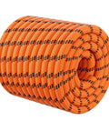 Heavy Duty Arborist Rigging Rope 3/8 In X 100 Ft Double Braided Polyester For Tree Work And Camping, 3500 Lbs Break Strength, Orange coil