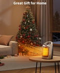 Portable Space Heater 1500W 750W PTC Ceramic Fast Heating With Overheat And Tip Over Protection in cozy living room setting