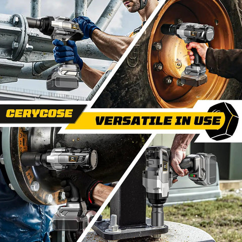 Cordless Impact Wrench Three Quarter Inch Brushless High Torque Bare Tool For Beefed Up Heavy Duty Automotive Use Delivers 1850 Ft Lbs 2500 Nm Of Torque 20V Battery Compatible Take Anywhere Power No Battery Included