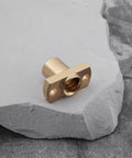 Single brass nut from Six Pack T8 Lead Screw Trapezoidal Nuts 2mm Pitch 8mm Lead for Ender 3 CR10 CR10S 3D Printer.