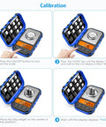 Ultra Precise Digital Milligram Scale 0.001g With 50g Capacity Portable Jewelry Pocket Scale Backlit LCD calibration steps