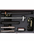 26pc Spark Plug Thread Repair Kit M14 X 1.25 Deep Plug Fix Kit With Metal Case, tools organized in foam insert