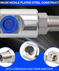 Half Inch MXF Hose Reel Swivel With Grease Zerk Fitting 5124 NiAl Heavy Duty Joint for home garage and industrial use