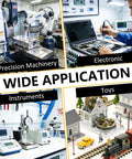 Massive 4065 Piece Metric Screw Assortment Kit With M2 M3 M4 M5 Hex Socket And Flat Head Screws, Nuts, Washers, Lock Washers, And Hex Wrenches, 34 Common Sizes From 6mm To 30mm For DIY Electronics RC And Home Projects. wide application infographic for precision machinery, electronics, instruments, and toys