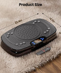 Vibration Plate Exercise Machine For Home Fitness With Full Body Vibration, Weight Loss And Lymphatic Drainage, 400 Lb Capacity on carpet