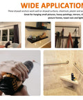 Multiple uses of 250 Piece Drywall Anchors And Screws Kit Nylon And Zinc Self Drilling Wall Anchors for Sheetrock Gypsum